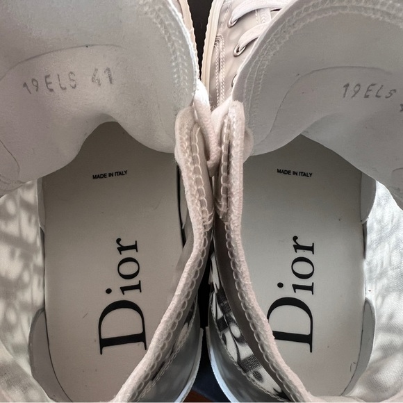 New Dior B23 Oblique high top sneaker, black/white - Picture 8 of 13